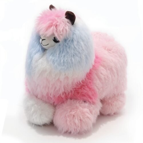 Alpaka Tęczowa – Mała | Ręcznie robione zabawki z alpaki | Galaktyka